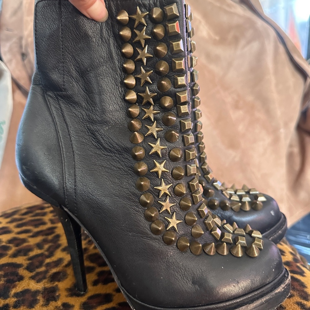 Jeffrey Campbell Black Spike Booties - Picture 2 of 5